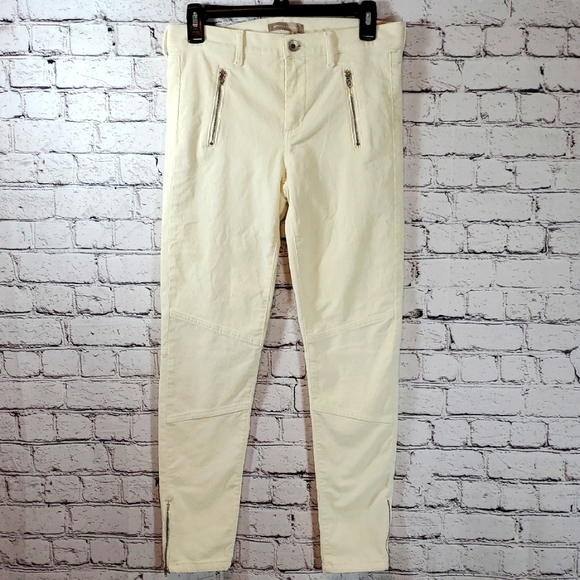 Banana Republic Pants - Banana Republic Cream Corduroy Pants Size 28 EUC